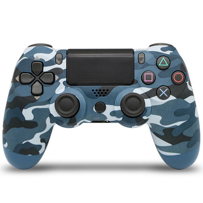 Camouflage Wireless Bluetooth Game Handle Controller with Lamp for PS4, US Version(Blue) - Gamepads by PMC Jewellery | Online Shopping South Africa | PMC Jewellery