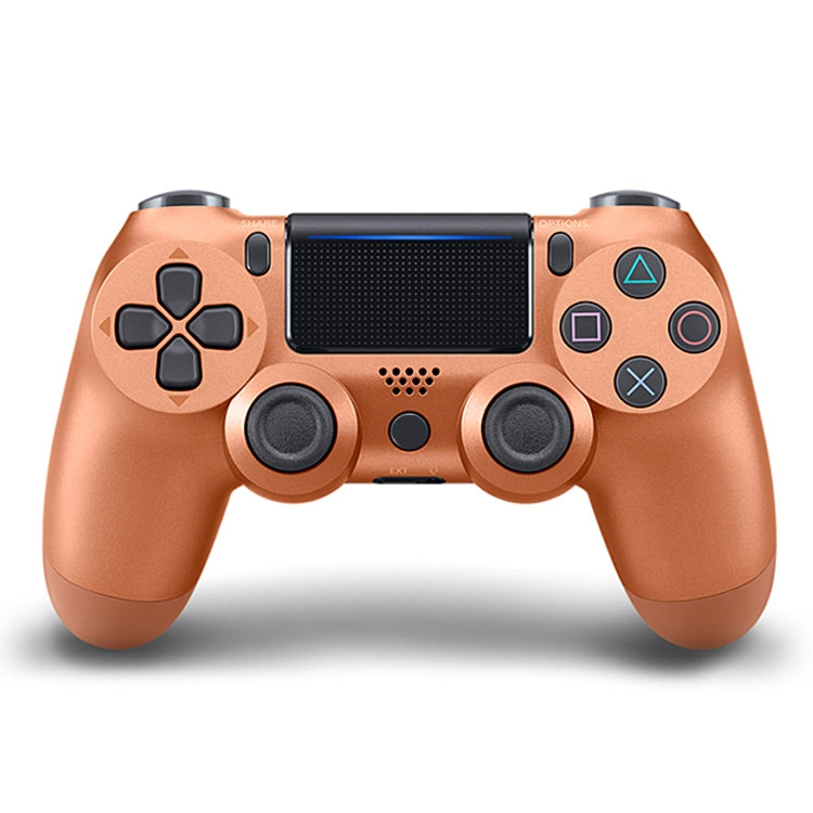 For PS4 Wireless Bluetooth Game Controller Gamepad with Light, US Version(Bronze) - Gamepads by PMC Jewellery | Online Shopping South Africa | PMC Jewellery