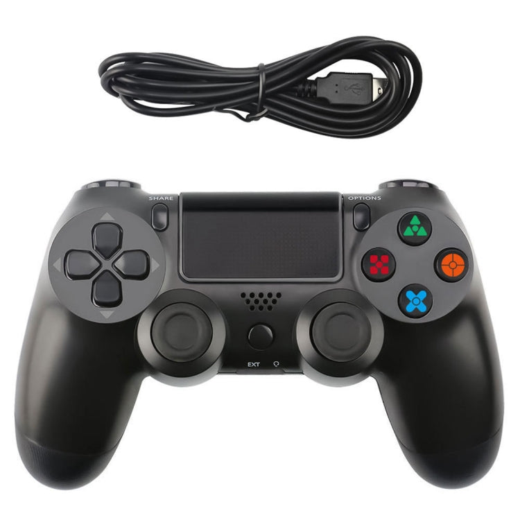 Snowflake Button Wired Gamepad Game Handle Controller for PS4(Black) - Gamepads by PMC Jewellery | Online Shopping South Africa | PMC Jewellery