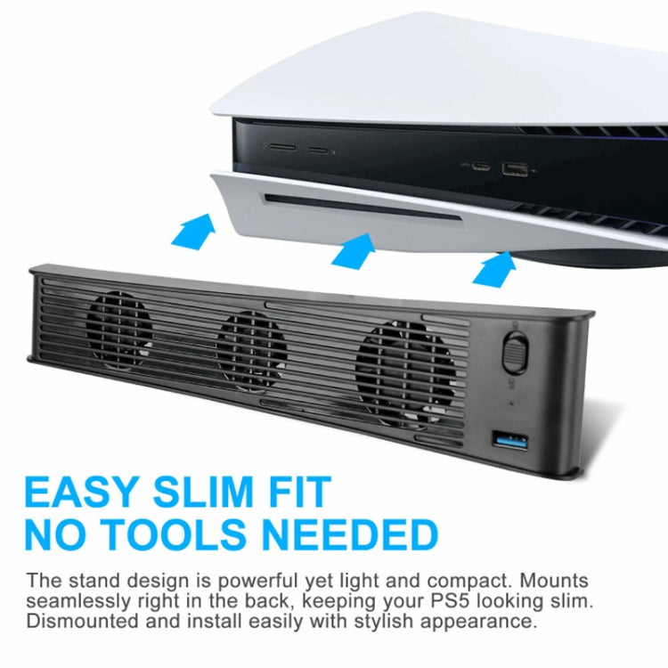 KJH P5-009 Console Cooling Fan For PS5(Black) - Others by PMC TechLife | Online Shopping South Africa | PMC TechLife