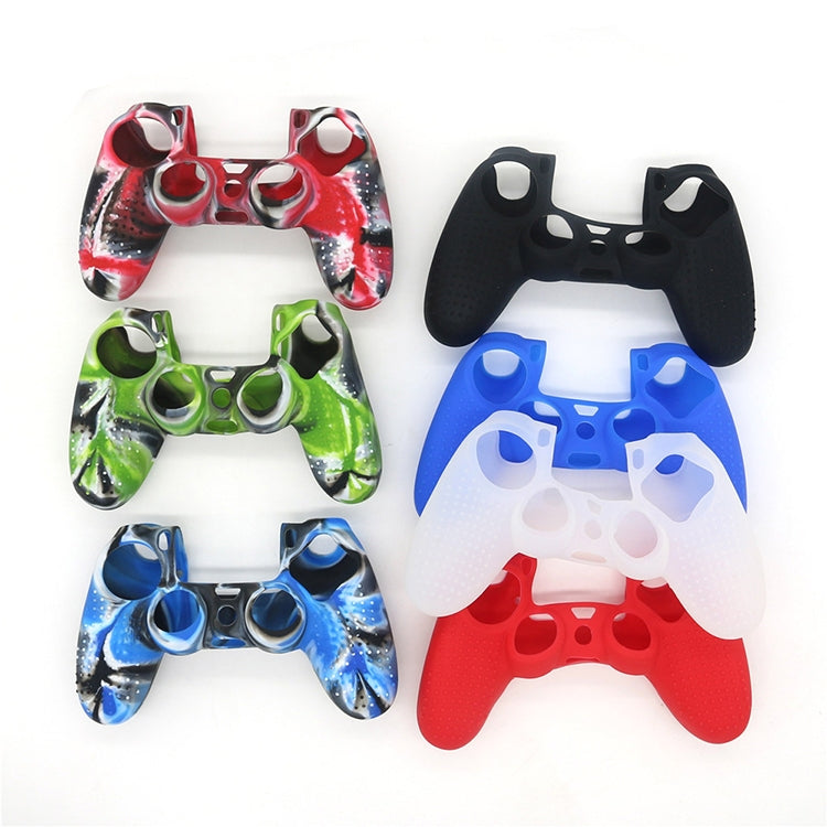 Non-slip Silicone Protective Case for Sony PS4(Black+green) - Cases by PMC TechLife | Online Shopping South Africa | PMC TechLife