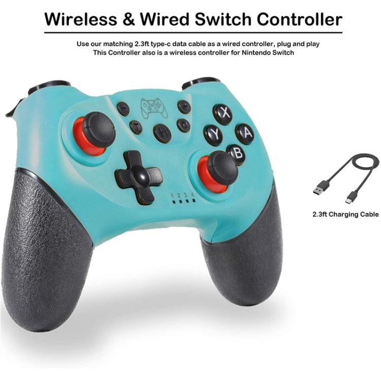 6-axis Bluetooth Joypad Gamepad Game Controller for Switch Pro(Grey) - Gamepads by PMC TechLife | Online Shopping South Africa | PMC TechLife