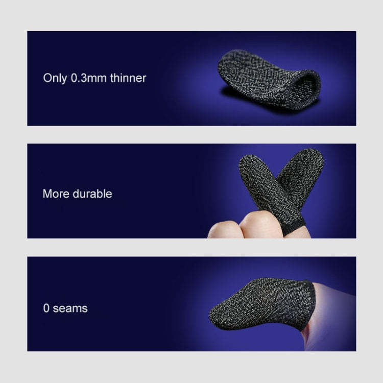 10 PCS Nylon + Conductive Fiber Non-slip Sweat-proof Mobile Phone Game Touch Screen Finger Cover for Thumb / Index Finger(White) - Gaming Finger Sleeves by PMC TechLife | Online Shopping South Africa | PMC TechLife