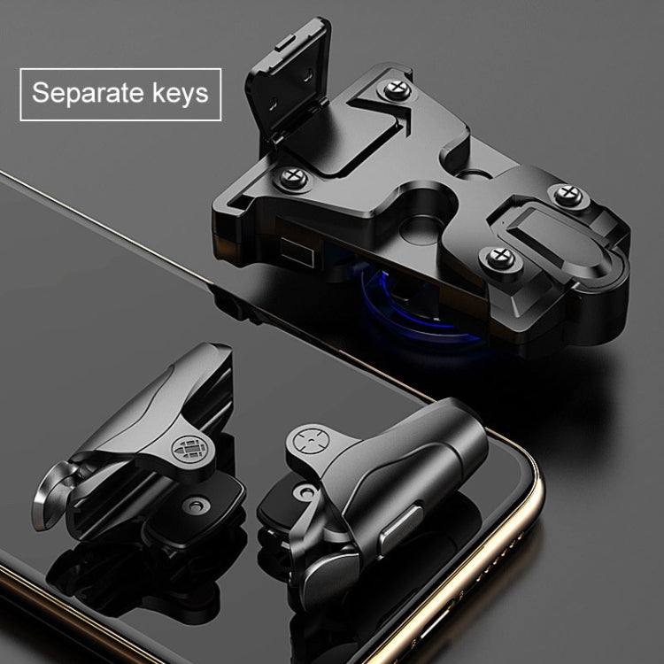 Non-slip Alloy Separable Button Mobile Phone Game Shooting Gamepad, Support Burst Mode, Suitable for 4.7-6.5 inch Mobile Phones(Black) - Handle Shooter by PMC TechLife | Online Shopping South Africa | PMC TechLife