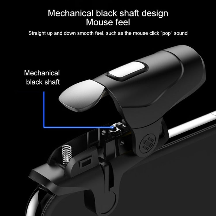 Non-slip Alloy Separable Button Mobile Phone Game Shooting Gamepad, Support Burst Mode, Suitable for 4.7-6.5 inch Mobile Phones(Black) - Handle Shooter by PMC TechLife | Online Shopping South Africa | PMC TechLife