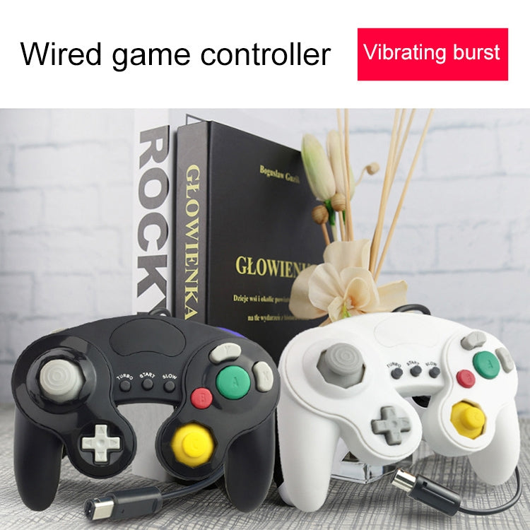 Three-point Decorative Strip Wired Game Handle Controller for Nintendo NGC(Black) - Gamepads by PMC TechLife | Online Shopping South Africa | PMC TechLife
