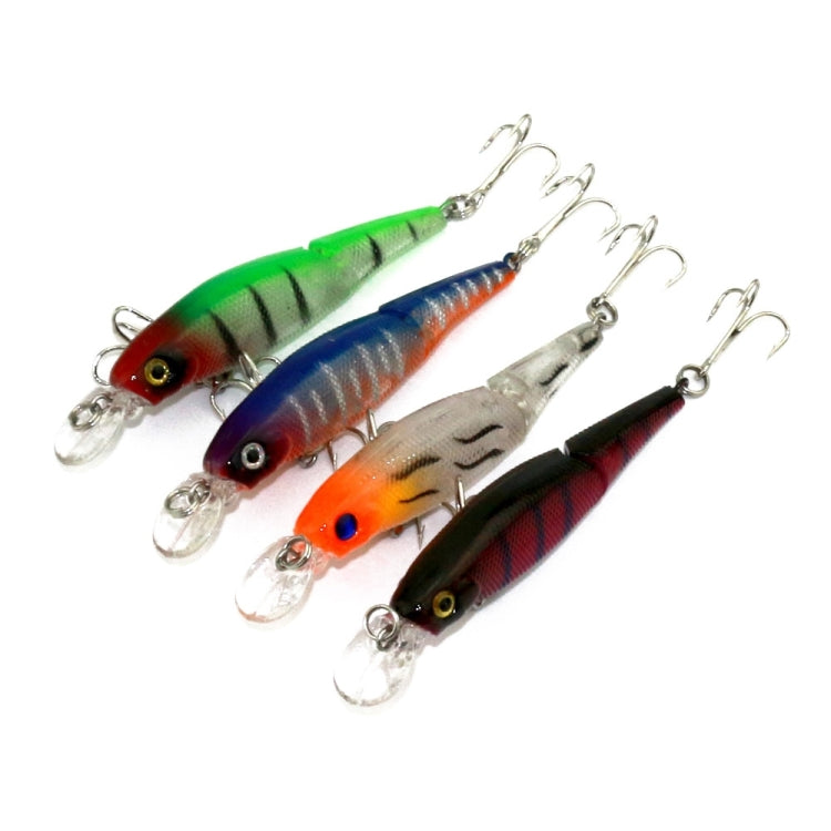 HENGJIA JM010-X 6# 8.8cm 7.4g 2-section Plastic Hard Baits Artificial Fishing Lures with Treble Hook, Random Color Delivery - Fishing Lures by HENGJIA | Online Shopping South Africa | PMC TechLife | Buy Now Pay Later Mobicred