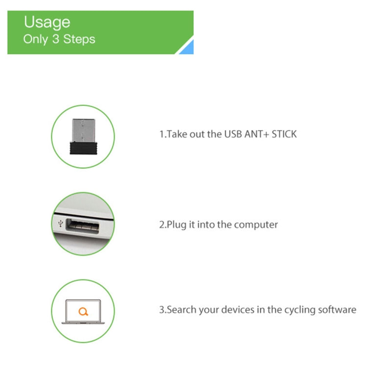Mini ANT+ USB Stick Adapter Cycling Bicycle Speed Sensor - Others by PMC TechLife | Online Shopping South Africa | PMC TechLife | Buy Now Pay Later Mobicred