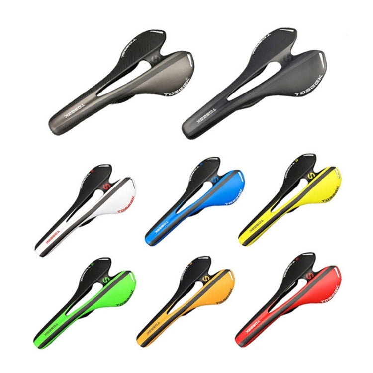 TOSEEK Road Bike Carbon Fiber Seat Bicycle Hollow Seat Saddle, 3K Texture + Extinction(Red) - free shipping - PMC TechLife - Order now!