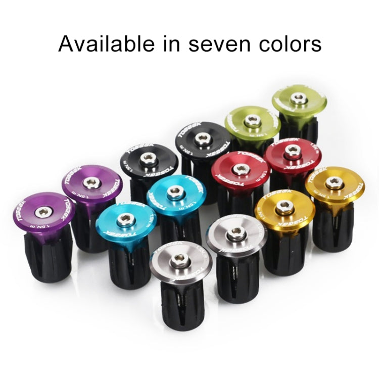 TOSEEK 1 Pair Mountain Bike Handlebar Grips Caps End Plug Aluminum Alloy Bicycle  Bar Ends Plug (Red) - Bicycle Grips by TOSEEK | Online Shopping South Africa | PMC TechLife | Buy Now Pay Later Mobicred