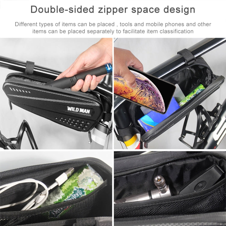 WILD MAN ES4 1.2L Hard Bicycle Bags Rainproof Road Bicycle Frame Bag Triangle Bag - free shipping - PMC TechLife - Order now!