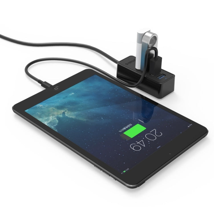 ORICO W5P-U3-30 4-Port USB 3.0 Desktop HUB with 30cm Micro USB Cable Power Supply(Black) - free shipping - PMC TechLife - Order now!