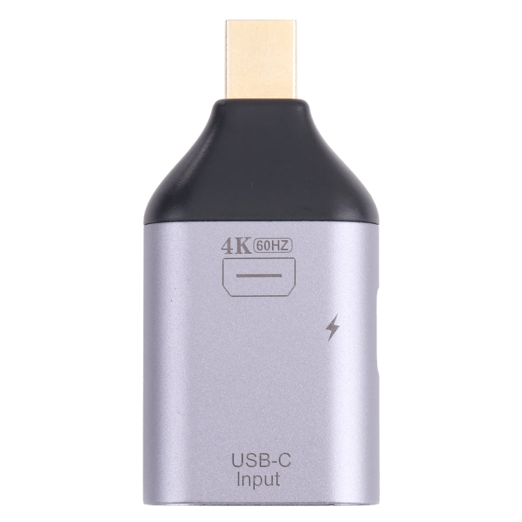 2 in 1 4K 60Hz Mini DP Male to USB-C / Type-C Charging + USB-C / Type-C Female Adapter - free shipping - PMC TechLife - Order now!