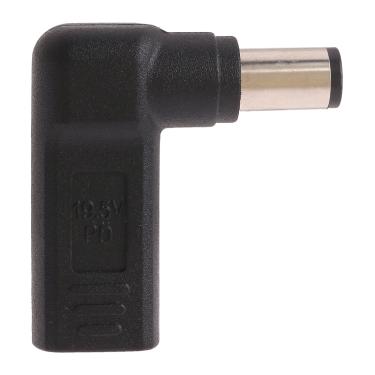 USB-C / Type-C Female to 7.4 x 5.0mm Male Plug Elbow Adapter Connector for Dell Laptops - For Dell by PMC TechLife | Online Shopping South Africa | PMC TechLife