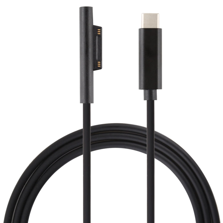 USB-C / Type-C to 6 Pin Magnetic Male Laptop Power Charging Cable for Microsoft Surface Pro 7 / 6 / 5 , Cable Length: about 1.5m - free shipping - PMC TechLife - Order now!