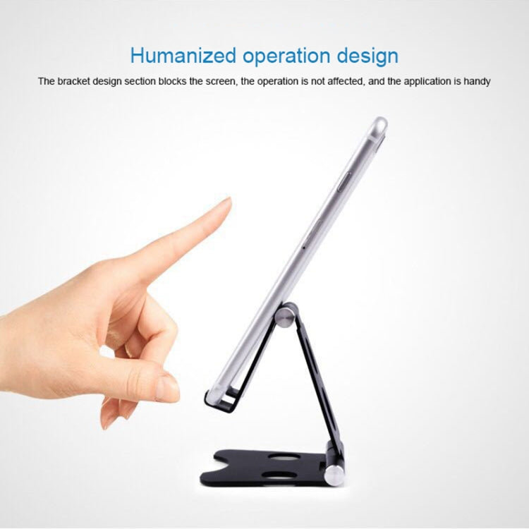 ROOSTAND R2 Aluminum Alloy Mobile Desktop Tablet Bracket Double Folding Lazy Artifact, Size: 6.4x7x9cm(Champagne Gold) - Desktop Holder by PMC TechLife | Online Shopping South Africa | PMC TechLife