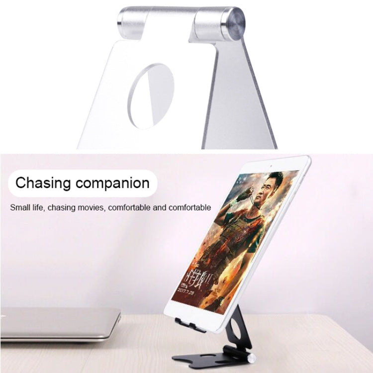 ROOSTAND R2 Aluminum Alloy Mobile Desktop Tablet Bracket Double Folding Lazy Artifact, Size: 6.4x7x9cm(Rose Gold) - Desktop Holder by PMC TechLife | Online Shopping South Africa | PMC TechLife