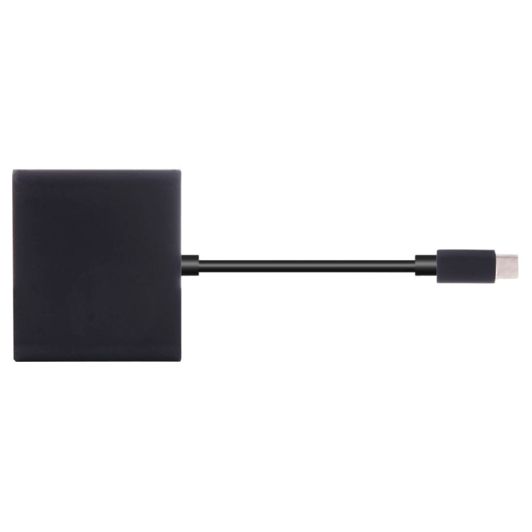 USB-C / Type-C 3.1 Male to USB-C / Type-C 3.1 Female & HDMI Female & USB 3.0 Female Adapter(Black) - Cable & Adapters by PMC TechLife | Online Shopping South Africa | PMC TechLife