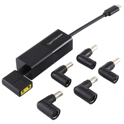 Laptop Power Adapter 65W USB-C / Type-C Converter to 6 in 1 Power Adapter (Black) - Universal Power Adapter by PMC Jewellery | Online Shopping South Africa | PMC Jewellery