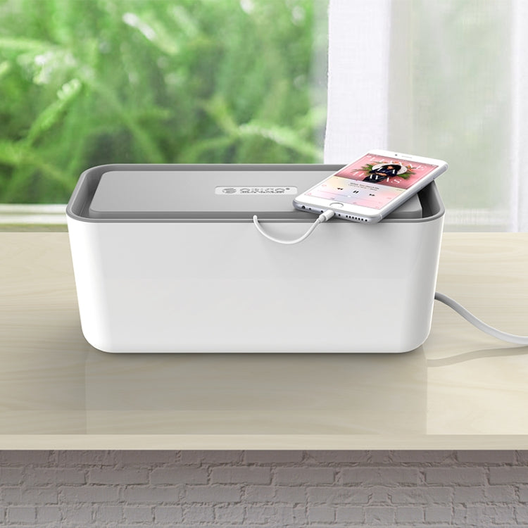 ORICO CMB-18 Separating Design ABS Electrical Socket Storage Box Power Cable Manager Case with Phone / Tablet Holder for Desk, Living Room, Office, Bedroom - Storage Boxes by ORICO | Online Shopping South Africa | PMC TechLife | Buy Now Pay Later Mobicred