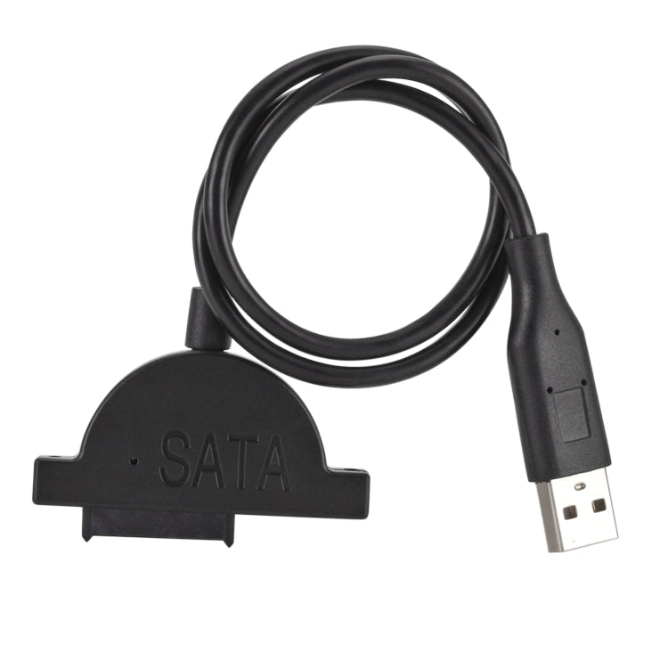 Slim SATA 13 Pin Female to USB 2.0 Adapter Converter Cable for Laptop ODD CD DVD Optical Drive, Cable Length: about 45cm - free shipping - PMC TechLife - Order now!