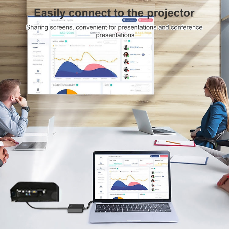 HDCO-VGAM2 1080P VGA Male to HDMI Female Converter with 3.5mm Audio Cable - Converter by PMC TechLife | Online Shopping South Africa | PMC TechLife