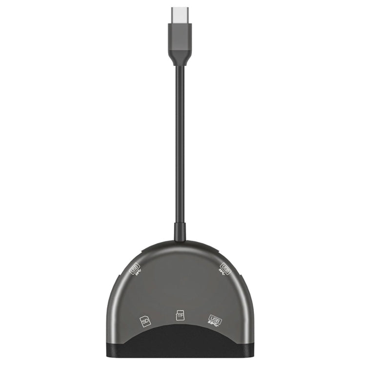 NK-3039 5 in 1 USB-C / Type-C Male to TF / SD Card Slot + 3 USB Female Adapter - free shipping - PMC TechLife - Order now!