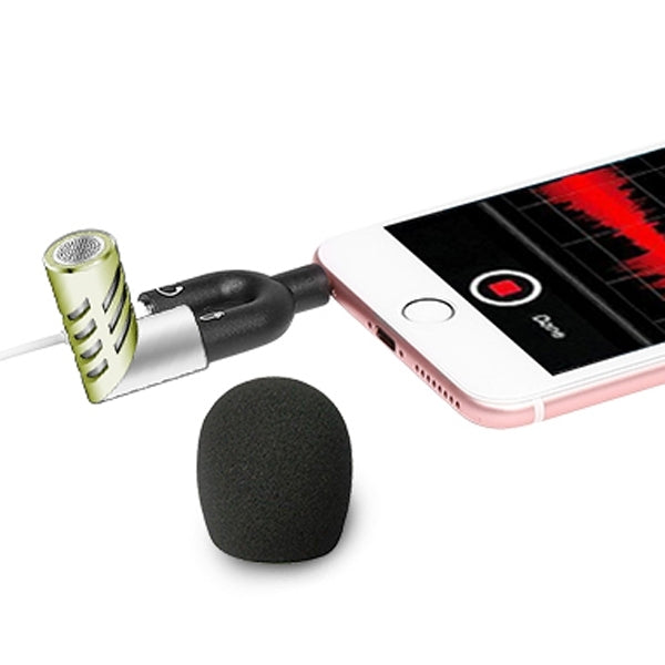 R1 Mini Condenser Record Microphone, For Smart Phones, Tablets and Other Audio Device with 3.5mm Earphone Port(Green) - Other Accessories by PMC TechLife | Online Shopping South Africa | PMC TechLife