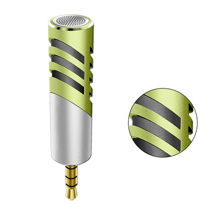 R1 Mini Condenser Record Microphone, For Smart Phones, Tablets and Other Audio Device with 3.5mm Earphone Port(Green) - Other Accessories by PMC TechLife | Online Shopping South Africa | PMC TechLife