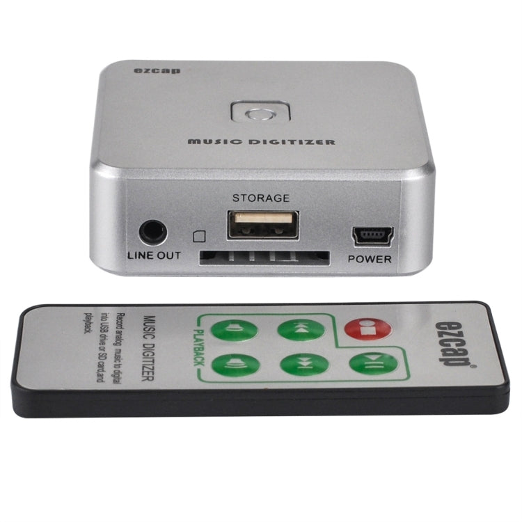 EZCAP241 Audio Capture Recorder Adapter Card, 3.5mm RCA R/L Analog Audio to MP3 Music Digitizer Converter(Silver) - RCA Adapter by PMC TechLife | Online Shopping South Africa | PMC TechLife | Buy Now Pay Later Mobicred