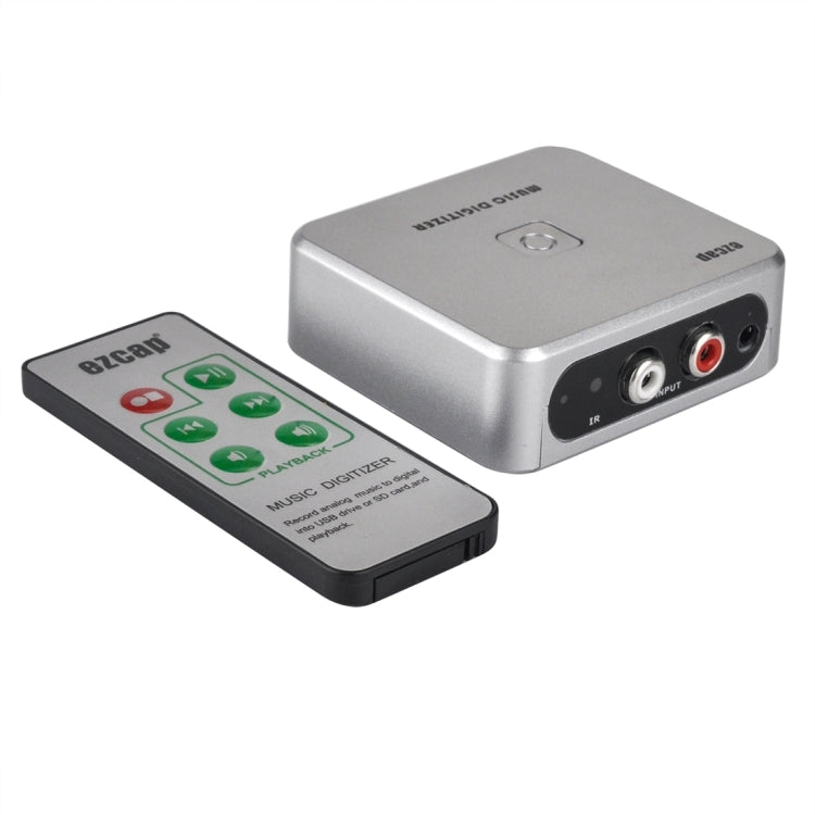 EZCAP241 Audio Capture Recorder Adapter Card, 3.5mm RCA R/L Analog Audio to MP3 Music Digitizer Converter(Silver) - RCA Adapter by PMC TechLife | Online Shopping South Africa | PMC TechLife | Buy Now Pay Later Mobicred