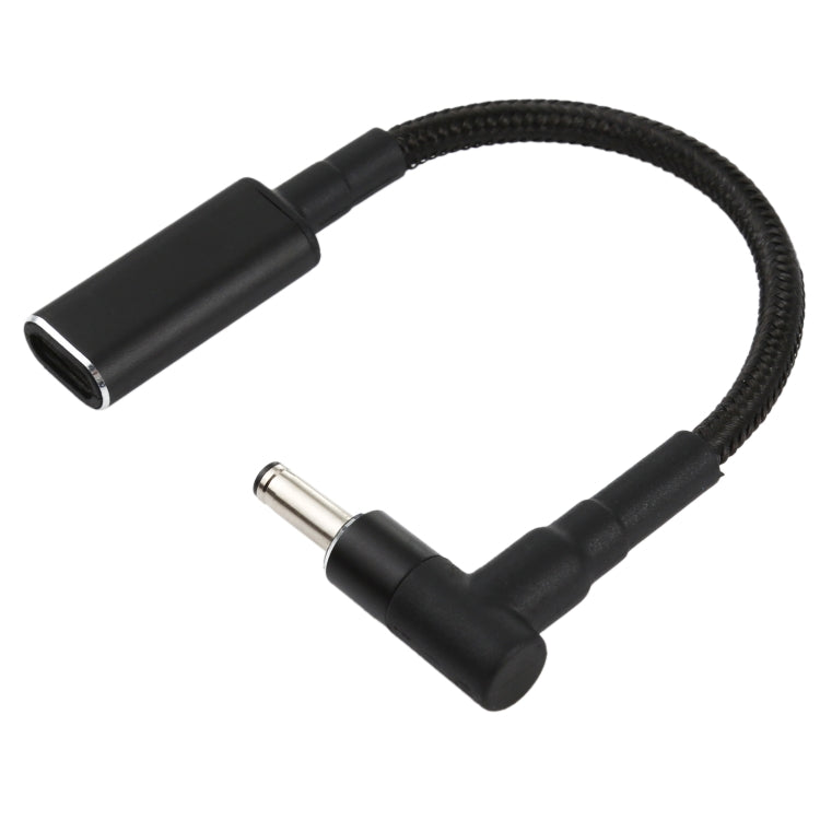 PD 100W 18.5-20V 4.0 x 1.35mm Elbow to USB-C / Type-C Adapter Nylon Braid Cable - Universal Power Adapter by PMC Jewellery | Online Shopping South Africa | PMC Jewellery