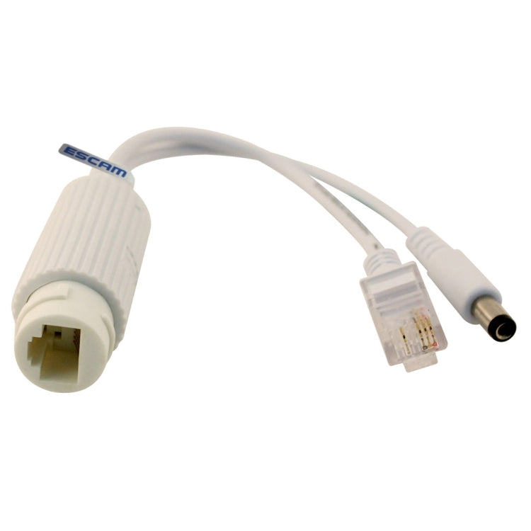 ESCAM POE S2 Data Exchange Cable POE Splitter Connect to POE switch for IP Cameras, Transmission Distance: 30m(White) - free shipping - PMC TechLife - Order now!