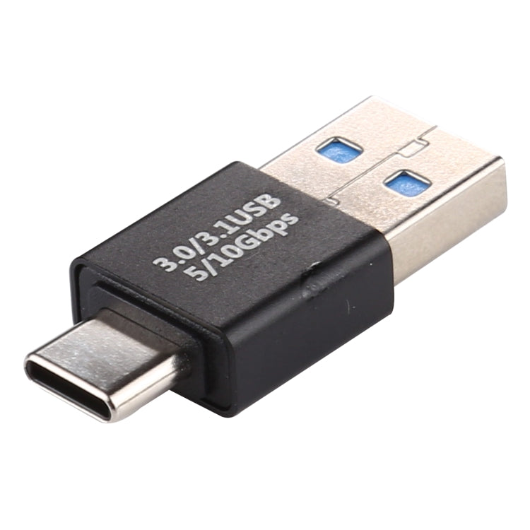 Type-C / USB-C Male to USB 3.0 Male Aluminium Alloy Adapter (Black) - Cable & Adapters by PMC TechLife | Online Shopping South Africa | PMC TechLife