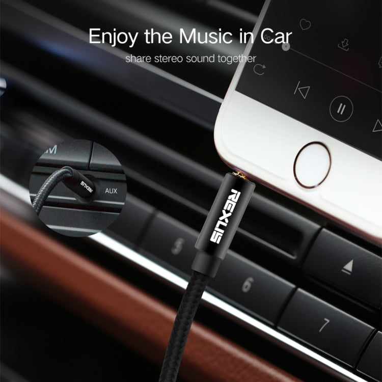 REXLIS 3629 3.5mm Male to Male Car Stereo Gold-plated Jack AUX Audio Cable for 3.5mm AUX Standard Digital Devices, Length: 1m - Aux Cable by REXLIS | Online Shopping South Africa | PMC TechLife | Buy Now Pay Later Mobicred