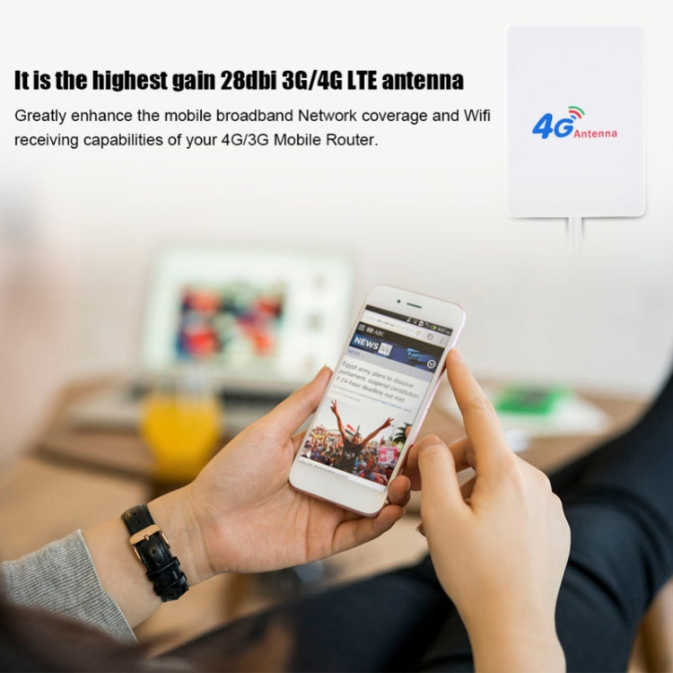 28dBi 4G Antenna with SMA Male Connector for 4G LTE FDD/TDD Router - DVB-T & Simulation Antenna by PMC TechLife | Online Shopping South Africa | PMC TechLife