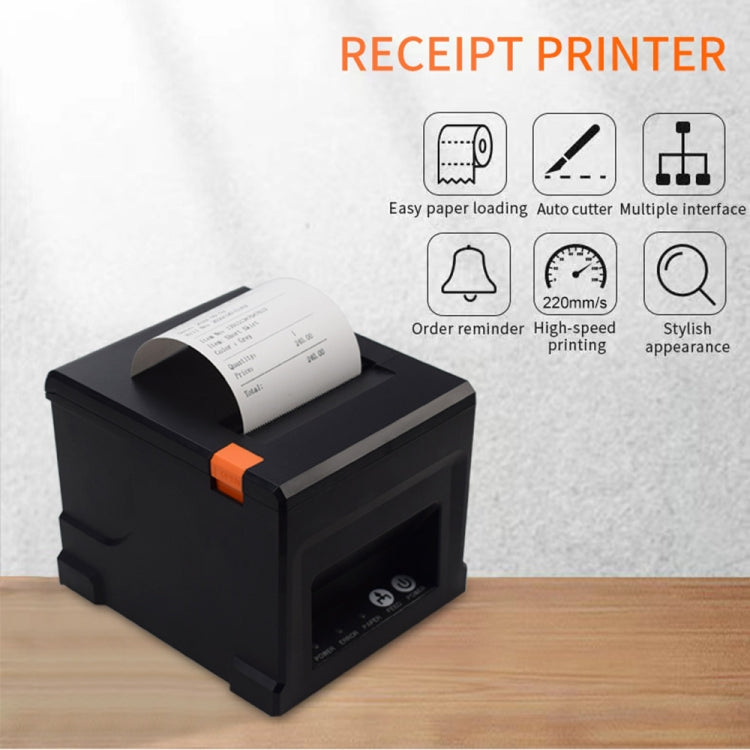 ZJ-8360-L USB Bluetooth Wireless Auto-cutter 80mm Thermal Receipt Printer(UK Plug) - Printer by PMC Jewellery | Online Shopping South Africa | PMC Jewellery