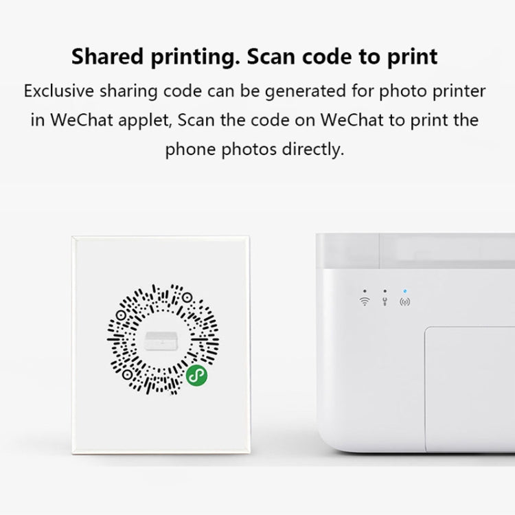 Original Xiaomi Mijia 1S Mini Automatic Pocket Photo Printer, US Plug(White) - Printer by Xiaomi | Online Shopping South Africa | PMC Jewellery