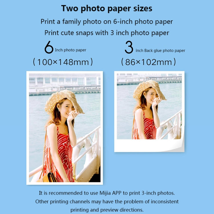 Original Xiaomi Mijia 1S Mini Automatic Pocket Photo Printer, US Plug(White) - Printer by Xiaomi | Online Shopping South Africa | PMC Jewellery