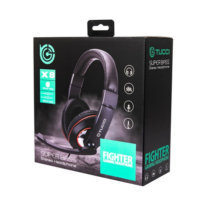 TUCCI TC-X8 Stereo PC Gaming Headset with Microphone & Conversion Cable - Multimedia Headset by TUCCI | Online Shopping South Africa | PMC Jewellery