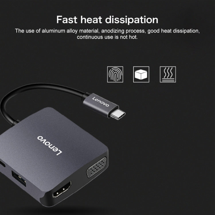 Lenovo C06 6 In 1 Type-C / USB-C to HDMI / VGA Universal Converter Docking Station - Cable & Adapters by Lenovo | Online Shopping South Africa | PMC TechLife | Buy Now Pay Later Mobicred