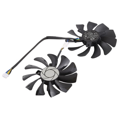 HA9010H12F-Z 4 Pin Graphics Card Cooling Fan for MSI GeForce GTX 1050 Hurricane GTX 1060 Hurricane 6G GDDR, Diameter: 85mm, Pairs - Fan Cooling by PMC Jewellery | Online Shopping South Africa | PMC Jewellery