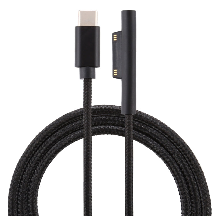 USB-C / Type-C to 6 Pin Nylon Male Power Cable for Microsoft Surface Pro 3 / 4 / 5 / 6 Laptop Adapter, Cable Length: 1.5m - For Microsoft by PMC TechLife | Online Shopping South Africa | PMC TechLife