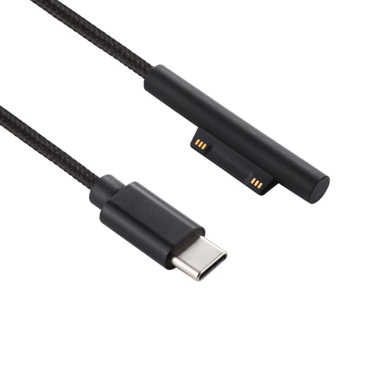 USB-C / Type-C to 6 Pin Nylon Male Power Cable for Microsoft Surface Pro 3 / 4 / 5 / 6 Laptop Adapter, Cable Length: 1.5m - For Microsoft by PMC TechLife | Online Shopping South Africa | PMC TechLife