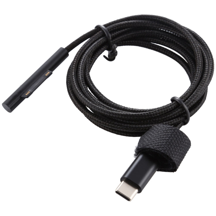 USB-C / Type-C to 6 Pin Nylon Male Power Cable for Microsoft Surface Pro 3 / 4 / 5 / 6 Laptop Adapter, Cable Length: 1.5m - For Microsoft by PMC TechLife | Online Shopping South Africa | PMC TechLife