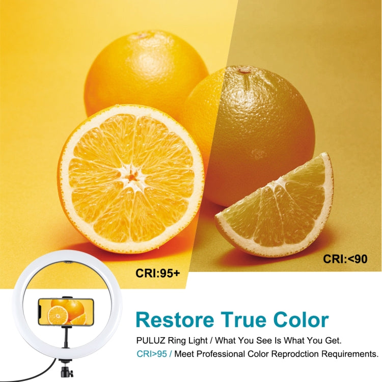 PULUZ 11.8 inch 30cm Light + 1.65m Tripod + Dual Phone Bracket Curved Surface USB 3 Modes Dimmable Dual Color Temperature LED Ring Vlogging Video Light  Live Broadcast Kits with Phone Clamp(Black) - free shipping - PMC TechLife - Order now!