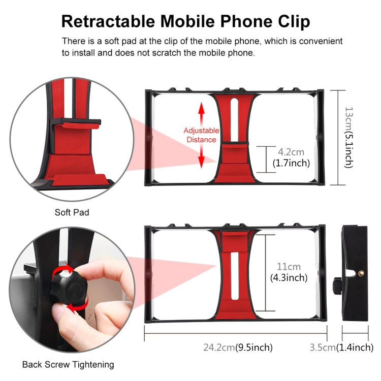 PULUZ 4 in 1 Vlogging Live Broadcast LED Selfie Fill Light Smartphone Video Rig Kits with Microphone + Tripod Mount + Cold Shoe Tripod Head for iPhone, Galaxy, Huawei, Xiaomi, HTC, LG, Google, and Other Smartphones(Red) - free shipping - PMC TechLife - Order now!