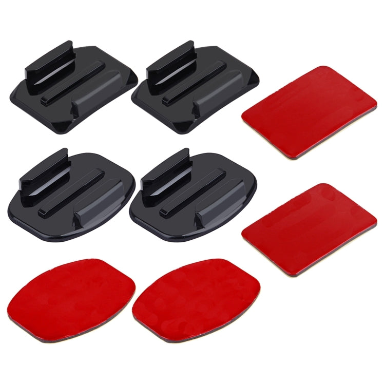 PULUZ 2 PCS Curved Surface Mounts + 2 PCS Flat Surface Mounts + 4 PCS Adhesive Mount Stickers for PULUZ Action Sports Cameras Jaws Flex Clamp Mount for GoPro, Insta360, DJI and Other Action Cameras - Connection Mount by PULUZ | Online Shopping South Africa | PMC TechLife | Buy Now Pay Later Mobicred