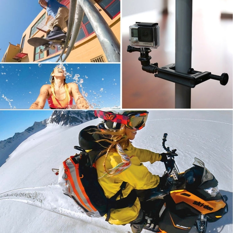 PULUZ 1/4 inch Screw Hole Tripod Mount CNC Adapter for GoPro Hero11 Black / HERO10 Black /9 Black /8 Black /7 /6 /5 /5 Session /4 Session /4 /3+ /3 /2 /1, DJI Osmo Action and Other Action Cameras(Black) - Connection Mount by PULUZ | Online Shopping South Africa | PMC TechLife