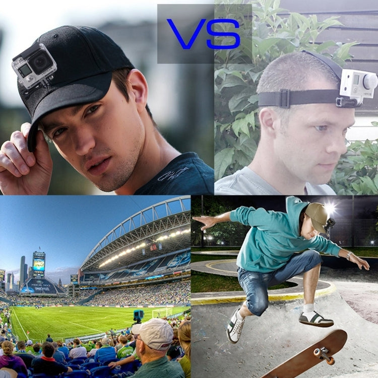 PULUZ Baseball Hat with J-Hook Buckle Mount & Screw for GoPro, DJI OSMO Action and Other Action Cameras(Black) -  by PMC TechLife | Online Shopping South Africa | PMC TechLife